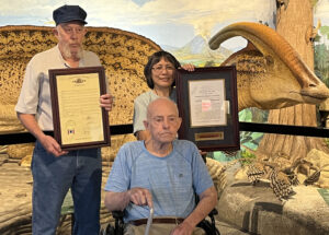 Guy and Doris Darrough with Guy's father, Fred Darrough