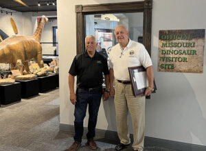 Rep. Wright with Robert Wolk, SGMLC president